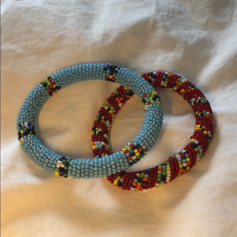 Beaded friendship bracelets from Africa
